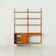 25448 Danish teak two bay wall unit in teak, 1970s-07
