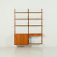 25448 Danish teak two bay wall unit in teak, 1970s-08