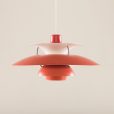 25449 Vintage PH 5 red lamp by Poul Henningsen for Louis Poulsen-2