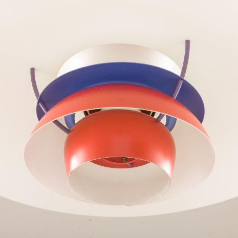 25449 Vintage PH 5 red lamp by Poul Henningsen for Louis Poulsen-4 25449 Vintage PH 5 red lamp by Poul Henningsen for Louis Poulsen-4