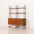 25117 Italian vintage free standing wall unit or room divider, 1970s-4