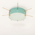 25265.1 Italian mid century ceiling flush mount light in the style of Gio Ponti, 1950s_1