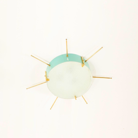 25265.1 Italian mid century ceiling flush mount light in the style of Gio Ponti, 1950s_3 25265.1 Italian mid century ceiling flush mount light in the style of Gio Ponti, 1950s_3