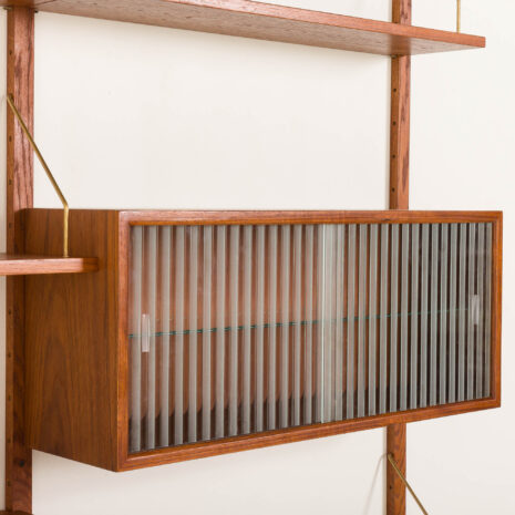 25362 Danish mid century two bay wall unit in the syle of Poul Cadovius, Denmark, 1960s-10 25362 Danish mid century two bay wall unit in the syle of Poul Cadovius, Denmark, 1960s-10