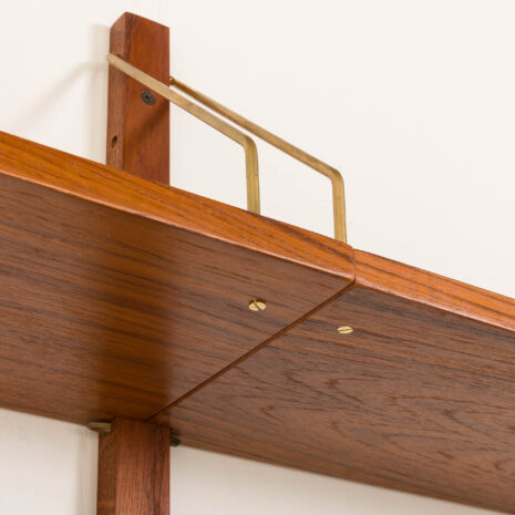 25362 Danish mid century two bay wall unit in the syle of Poul Cadovius, Denmark, 1960s-13 25362 Danish mid century two bay wall unit in the syle of Poul Cadovius, Denmark, 1960s-13