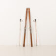 vintage wooden skis