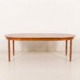 25404 Danish teak round extension table 1960s-4
