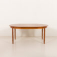 25404 Danish teak round extension table 1960s-5