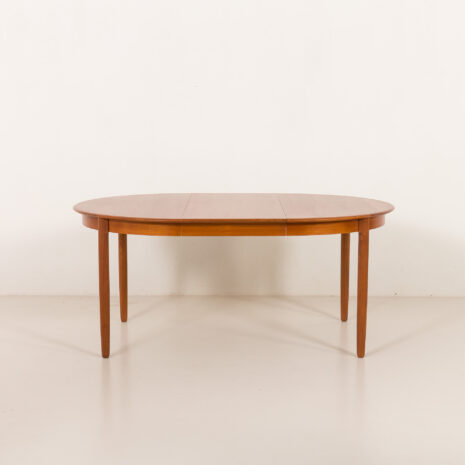 25404 Danish teak round extension table 1960s-5 25404 Danish teak round extension table 1960s-5