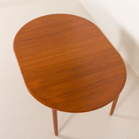 25404 Danish teak round extension table 1960s-6 25404 Danish teak round extension table 1960s-6