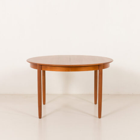 25404 Danish teak round extension table 1960s-7 25404 Danish teak round extension table 1960s-7