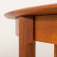 25404 Danish teak round extension table 1960s-9