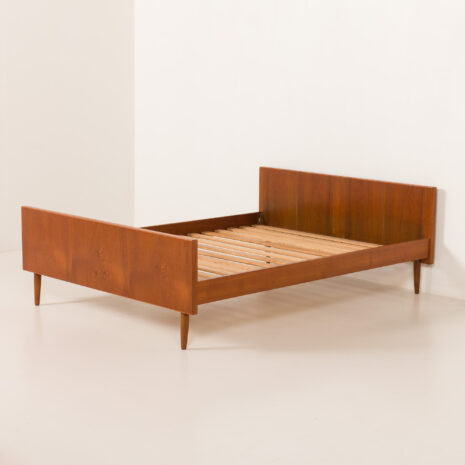 25408 Danish mid century teak double bed in the style of Hans Wegner, 1960s-3 25408 Danish mid century teak double bed in the style of Hans Wegner, 1960s-3