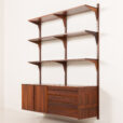 25414 Poul Cadovius two bay rosewood wall unit for Cado, 1960s-12