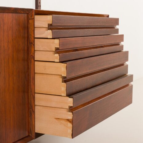 25414 Poul Cadovius two bay rosewood wall unit for Cado, 1960s-20 25414 Poul Cadovius two bay rosewood wall unit for Cado, 1960s-20