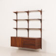 25414 Poul Cadovius two bay rosewood wall unit for Cado, 1960s-3