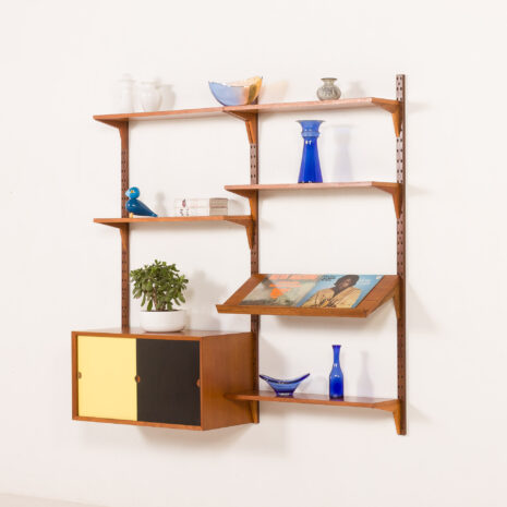 25420 Poul Cadovius teak wall unit for Cado, Denmark 1960s