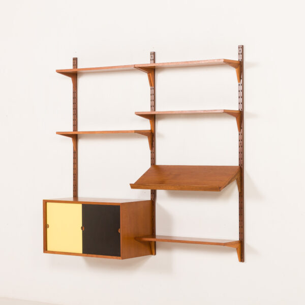 25420 Poul Cadovius teak wall unit for Cado, Denmark 1960s-3 Cadovius teak wall unit