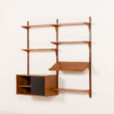 25420 Poul Cadovius teak wall unit for Cado, Denmark 1960s-5