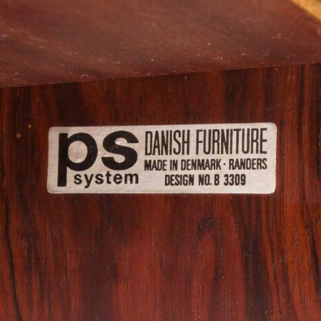 25436 PS System rosewood wall unit by Preben Sorensen, Randers, Denmark 1960s-19 25436 PS System rosewood wall unit by Preben Sorensen, Randers, Denmark 1960s-19