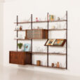 PS System rosewood wall unit by Preben Sorensen, Randers, Denmark 1960s