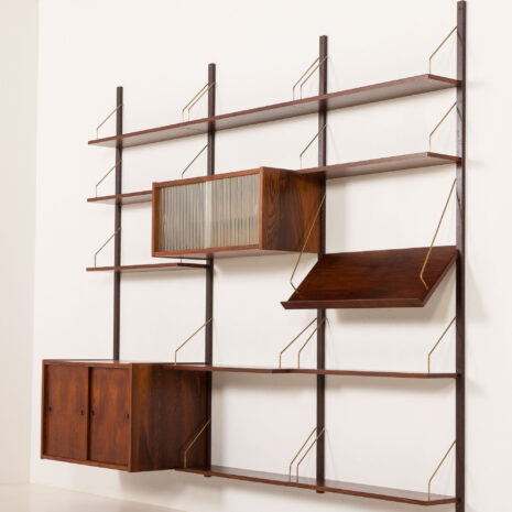 25436 PS System rosewood wall unit by Preben Sorensen, Randers, Denmark 1960s-20 25436 PS System rosewood wall unit by Preben Sorensen, Randers, Denmark 1960s-20
