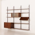 25436 PS System rosewood wall unit by Preben Sorensen, Randers, Denmark 1960s-3