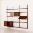 25436 PS System rosewood wall unit by Preben Sorensen, Randers, Denmark 1960s-4