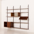25436 PS System rosewood wall unit by Preben Sorensen, Randers, Denmark 1960s-5