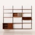 25436 PS System rosewood wall unit by Preben Sorensen, Randers, Denmark 1960s-6