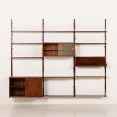 25436 PS System rosewood wall unit by Preben Sorensen, Randers, Denmark 1960s-6 25436 PS System rosewood wall unit by Preben Sorensen, Randers, Denmark 1960s-6