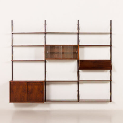 25436 PS System rosewood wall unit by Preben Sorensen, Randers, Denmark 1960s-7 25436 PS System rosewood wall unit by Preben Sorensen, Randers, Denmark 1960s-7