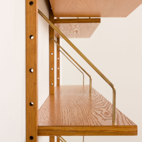 25438 Scandinavian mid century oak wall unit , Denmark, 1970s-16 25438 Scandinavian mid century oak wall unit , Denmark, 1970s-16