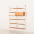 25438 Scandinavian mid century oak wall unit , Denmark, 1970s-3