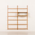 25438 Scandinavian mid century oak wall unit , Denmark, 1970s-5