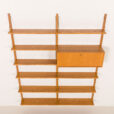 25438 Scandinavian mid century oak wall unit , Denmark, 1970s-7