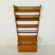 25443 Ergo free standing one bay teak wall unit by John Texmon, Norway 1960s-06