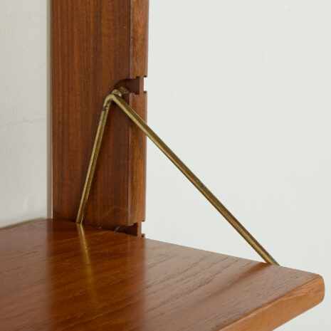 25443 Ergo free standing one bay teak wall unit by John Texmon, Norway 1960s-09 25443 Ergo free standing one bay teak wall unit by John Texmon, Norway 1960s-09