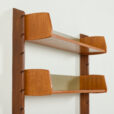 25443 Ergo free standing one bay teak wall unit by John Texmon, Norway 1960s-10