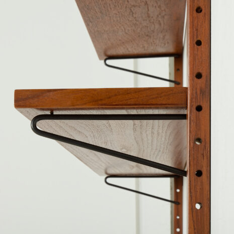 25447 Scandinavian vintage wall unit with a console in the style of Poul Cadovius, 1960s-10 25447 Scandinavian vintage wall unit with a console in the style of Poul Cadovius, 1960s-10