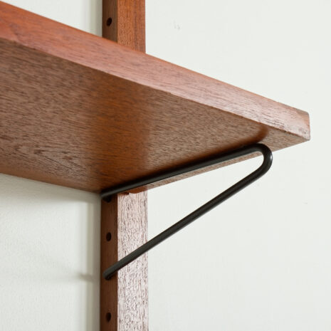 25447 Scandinavian vintage wall unit with a console in the style of Poul Cadovius, 1960s-11 25447 Scandinavian vintage wall unit with a console in the style of Poul Cadovius, 1960s-11