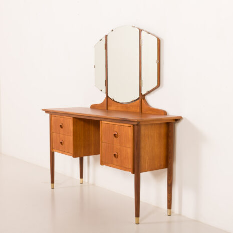 25454 Scandinavian mid century dressing table, vanity with adjustable mirrors, 1960s-14 25454 Scandinavian mid century dressing table, vanity with adjustable mirrors, 1960s-14