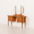 25454 Scandinavian mid century dressing table, vanity with adjustable mirrors, 1960s-3