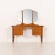25454 Scandinavian mid century dressing table, vanity with adjustable mirrors, 1960s-5