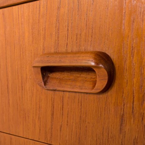 25455 Danish modern teak secretaire with brass details, 1960s-11 25455 Danish modern teak secretaire with brass details, 1960s-11