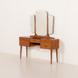 25458 Scandinavian mid century dressing table with adjustable mirrors, 1960s-3