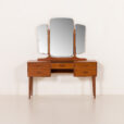 25458 Scandinavian mid century dressing table with adjustable mirrors, 1960s-5