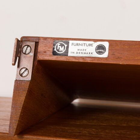 25459 Kai kristiansen teak shelving unit for FM Mobler, 1960s-12 25459 Kai kristiansen teak shelving unit for FM Mobler, 1960s-12