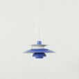 25463 Vintage PH 5 blue lamp by Poul Henningsen for Louis Poulsen-01