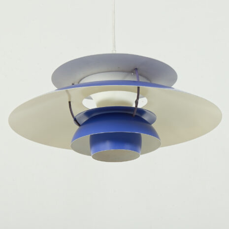 25463 Vintage PH 5 blue lamp by Poul Henningsen for Louis Poulsen-05 25463 Vintage PH 5 blue lamp by Poul Henningsen for Louis Poulsen-05